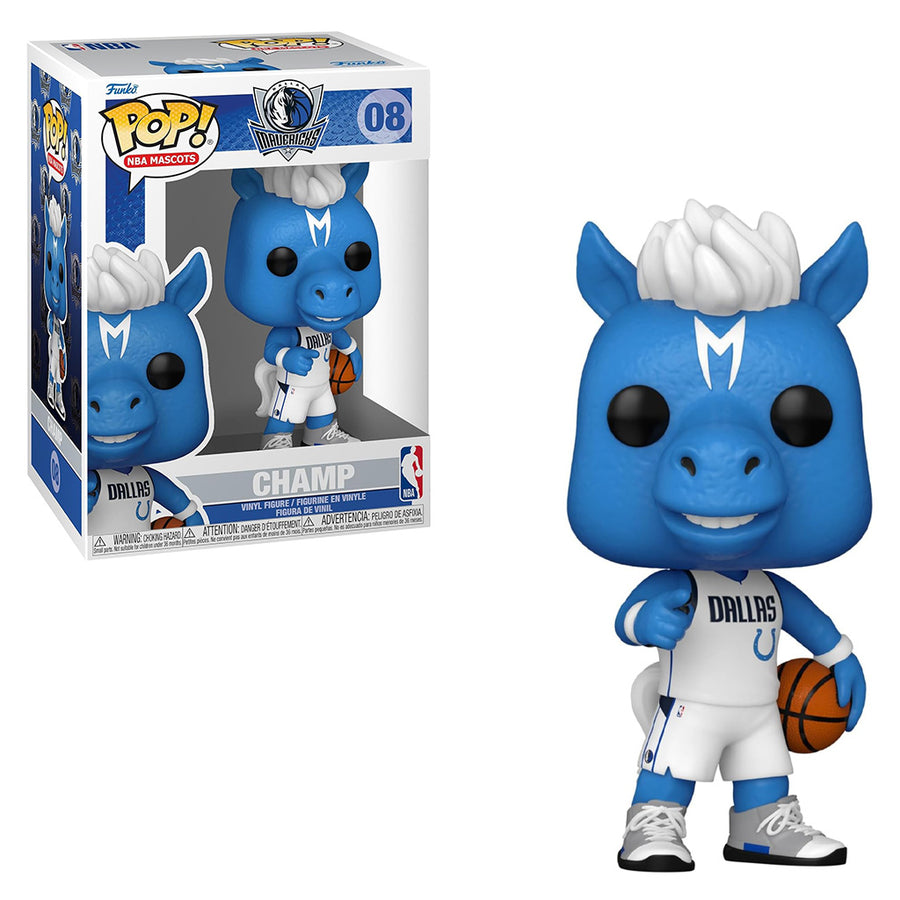 FUNKO POP NBA MASCOTS DALLAS MAVERICKS - CHAMPS 08 BRINDE