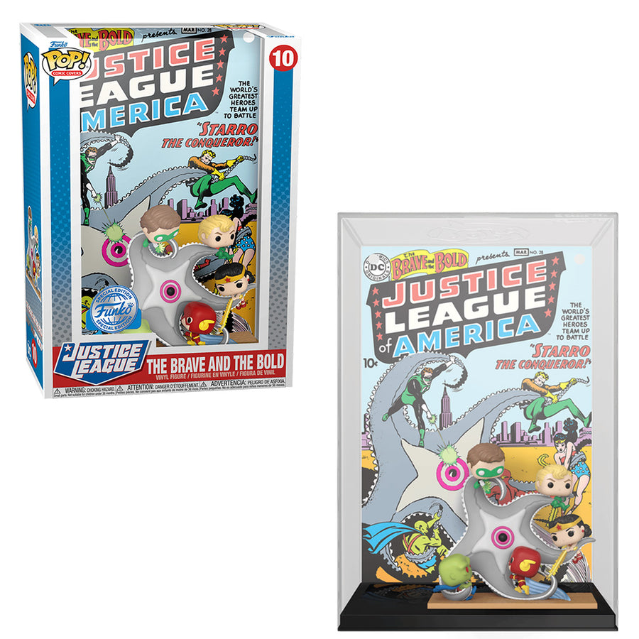 FUNKO POP PCOMIC COVERS DC JUSTICE LEAGUE OF AMERICA - THE BRAVE AND THE BOLD 10 (66449) BRINDE