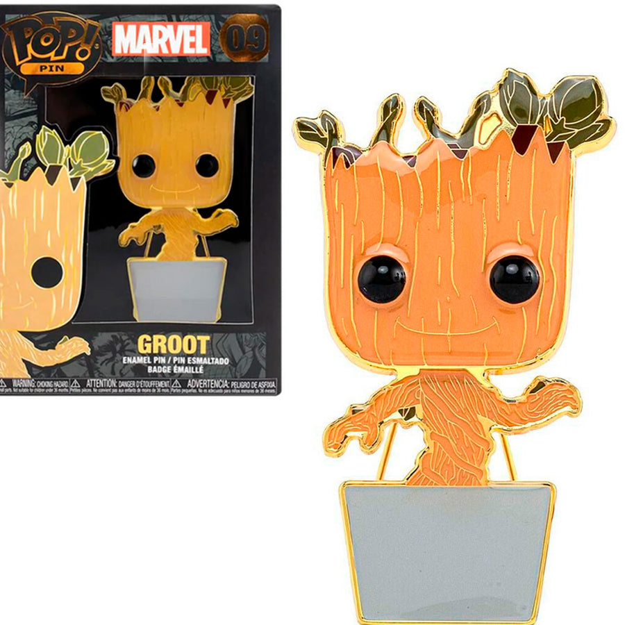 FUNKO POP PINS MARVEL GUARDIANS OF THE GALAXY - GROOT 09 BRINDE