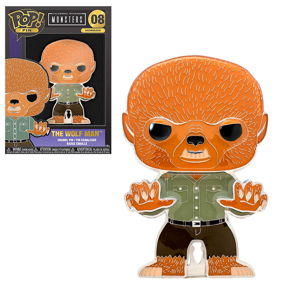 FUNKO POP PINS UNIVERSAL MONSTERS - THE WOLF MAN 08 BRINDE