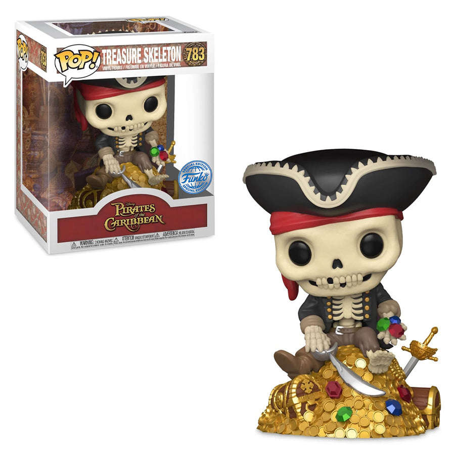 FUNKO POP PIRATES OF CARIBBEAN EXCLUSIVE - TREASURE SKELETON 783 BRINDE