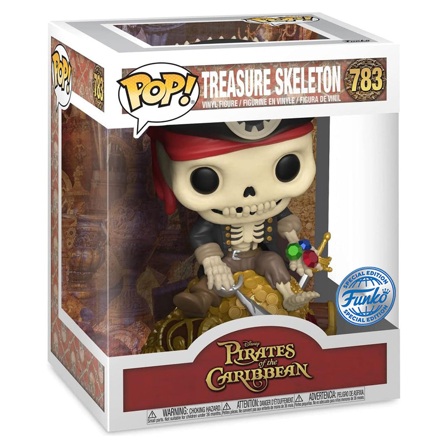 FUNKO POP PIRATES OF CARIBBEAN EXCLUSIVE - TREASURE SKELETON 783