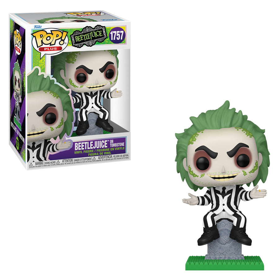 FUNKO POP PLUS BEETLEJUICE - BEETLEJUICE ON TOMBSTONE 1757 BRINDE