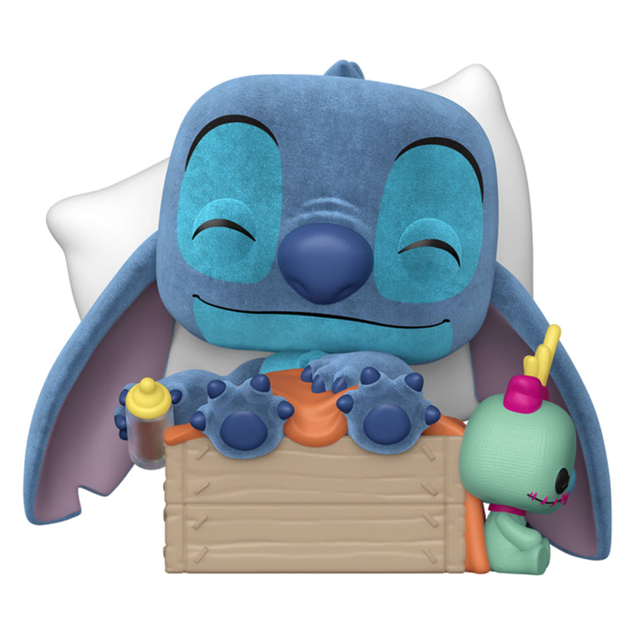 FUNKO POP PLUS DISNEY LILO & STITCH EXCLUSIVE - SLEEPING STITCH IN BOX 1607 (FLOCKED)