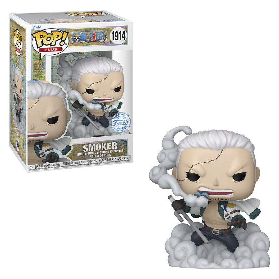 FUNKO POP PLUS ONE PIECE EXCLUSIVE - SMOKER 1914 BRINDE