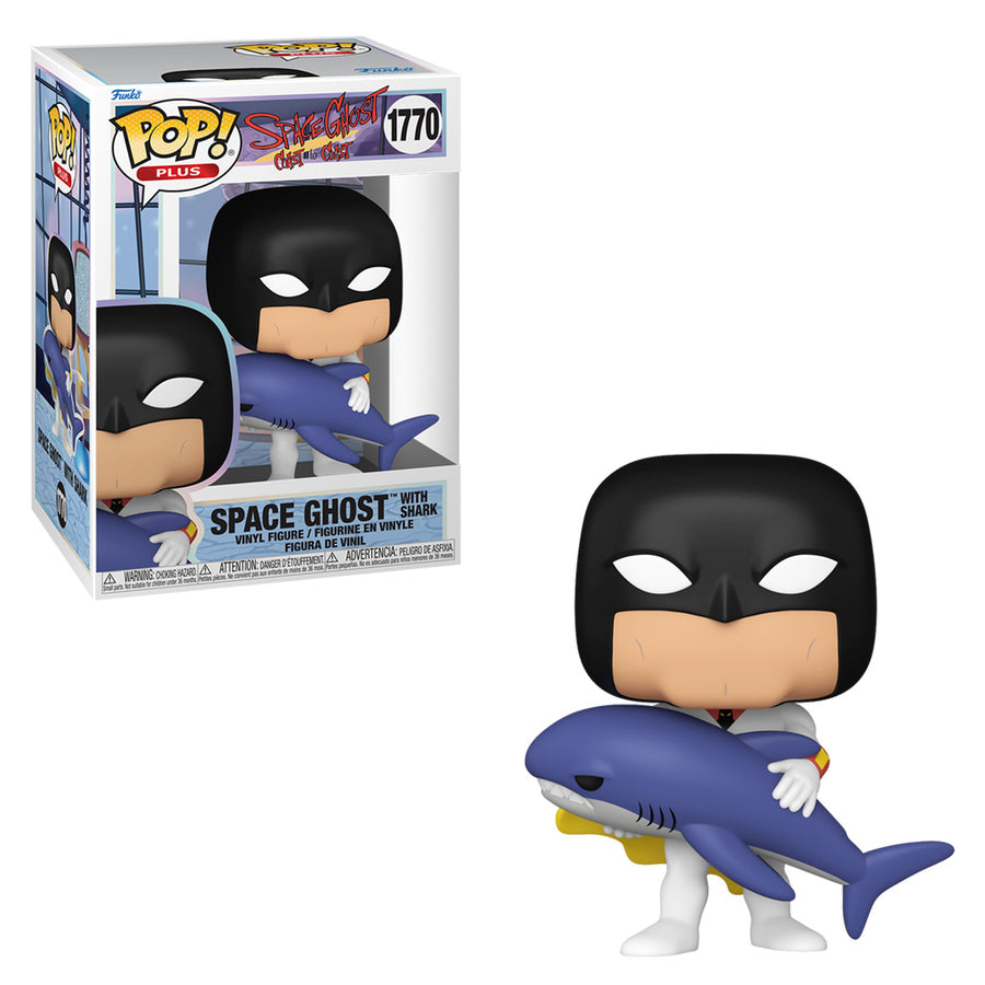 FUNKO POP PLUS SPACE GHOST COAST TO COAST - SPACE GHOST WITH SHARK 1770 BRINDE