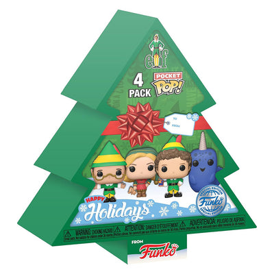 FUNKO POP POCKET ELF TREE HOLIDAY 4-PACK (73918)