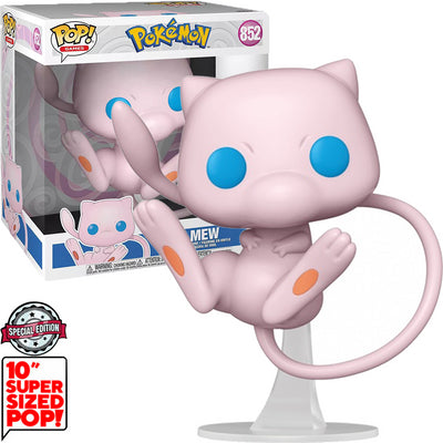 FUNKO POP POKÉMON EXCLUSIVE - MEW 852 (SUPER SIZED 10")