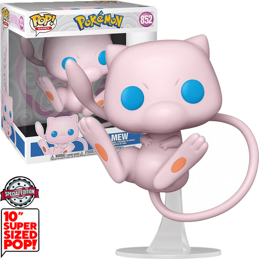 FUNKO POP POKÉMON EXCLUSIVE - MEW 852 (SUPER SIZED 10