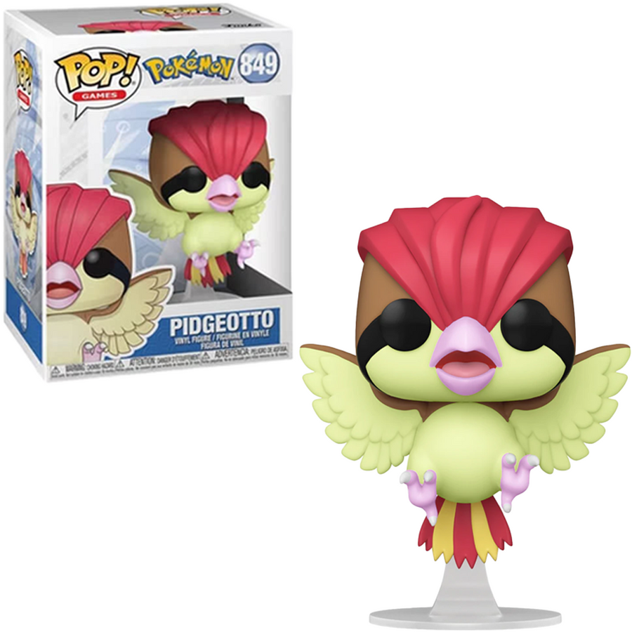 FUNKO POP GAMES POKÉMON - PIDGEOTTO 849 BRINDE