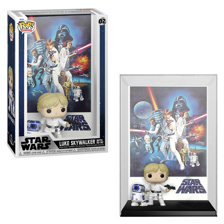 FUNKO POP POSTERS STAR WARS: A NEW HOPE - LUKE SKYWALKER WITH R2-D2 BRINDE