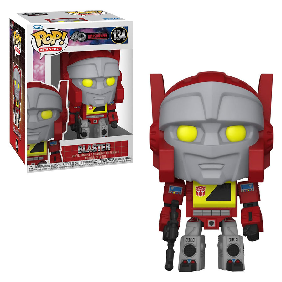 FUNKO POP RETRO TOYS TRANSFORMERS GENERATION 40TH ANNIVERSARY - BLASTER 134 BRINDE