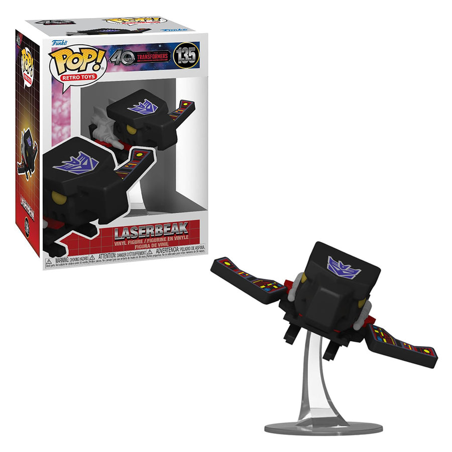 FUNKO POP RETRO TOYS TRANSFORMERS GENERATION 40TH ANNIVERSARY - LASERBEAK 135 BRINDE