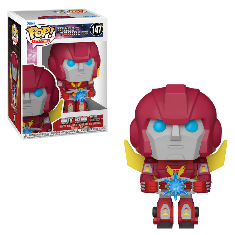 FUNKO POP RETRO TOYS TRANSFORMERS S4 - HOT ROD WITH MATRIX 147