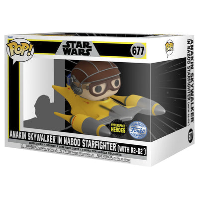 FUNKO POP RIDE STAR WARS - ANAKIN SKYWALKER IN NABOO STARFIGHTER (WITH R2-D2) 677