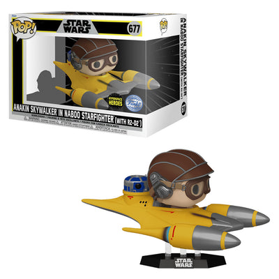 FUNKO POP RIDE STAR WARS - ANAKIN SKYWALKER IN NABOO STARFIGHTER (WITH R2-D2) 677