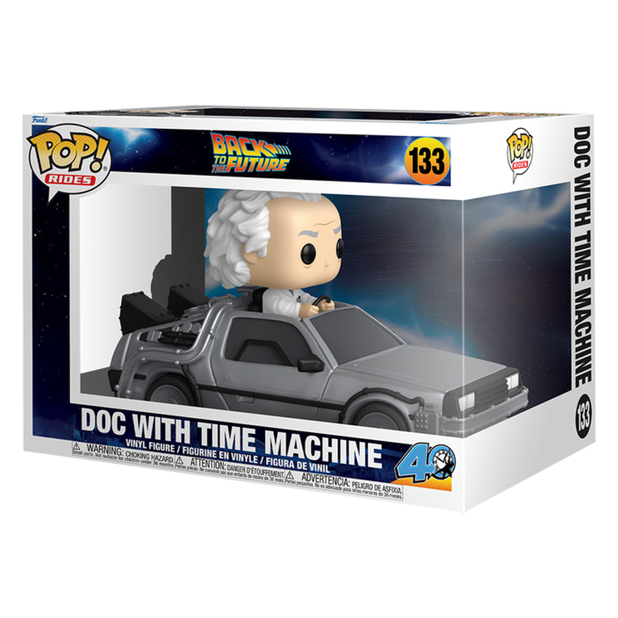 FUNKO POP RIDES BACK TO THE FUTURE - DOC WITH TIME MACHINE 133