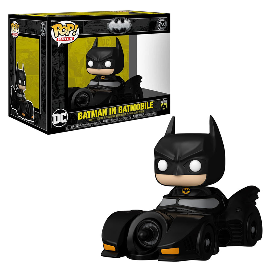 FUNKO POP RIDES BATMAN 85TH ANNIVERSARY - BATMAN IN BATMOBILE 522 BRINDE