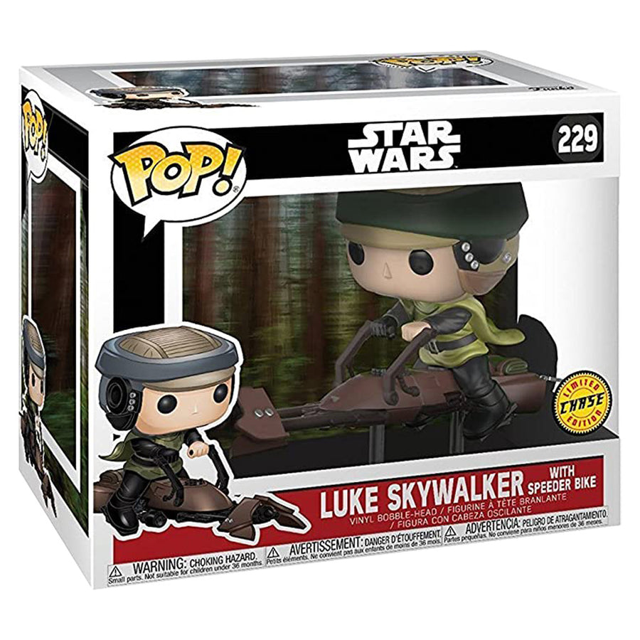 FUNKO POP RIDES CHASE STAR WARS - LUKE SKYWALKER WITH SPEEDER BIKE 229