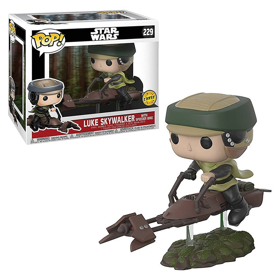 FUNKO POP RIDES CHASE STAR WARS - LUKE SKYWALKER WITH SPEEDER BIKE 229 BRINDE