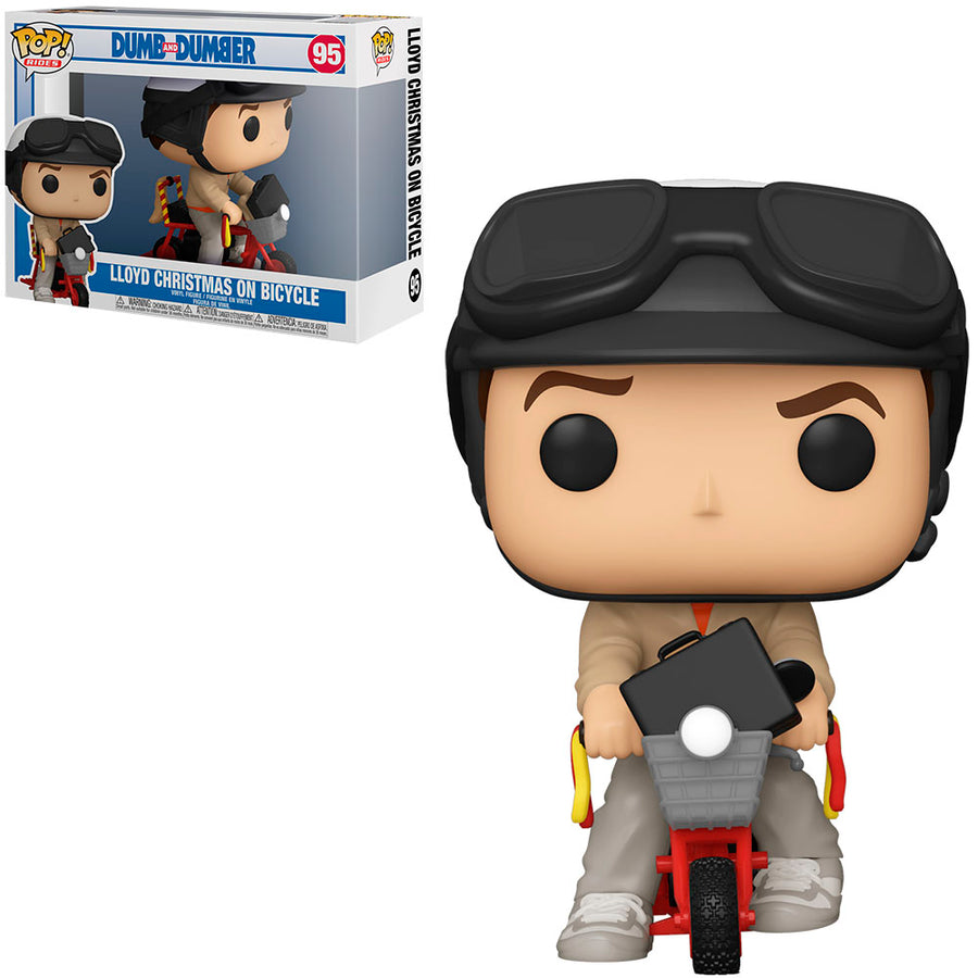 FUNKO POP RIDES DUMB AND DUMBER - LLOYD CHRISTMAS ON BICYCLE 95 BRINDE