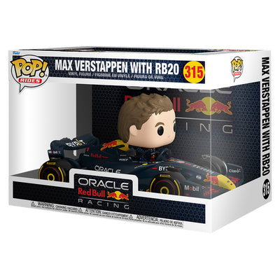 FUNKO POP RIDES FORMULA 1: ORACLE REDBULL RACING - MAX VERSTAPPEN WITH RB20 315