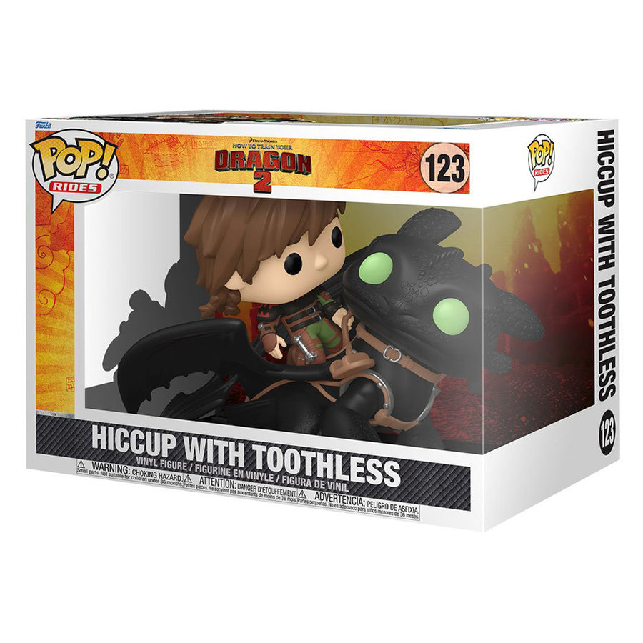 FUNKO POP RIDES HOW TO TRAIN YOUR DRAGON 2 - HICCUP WITH TOOTHLESS 123