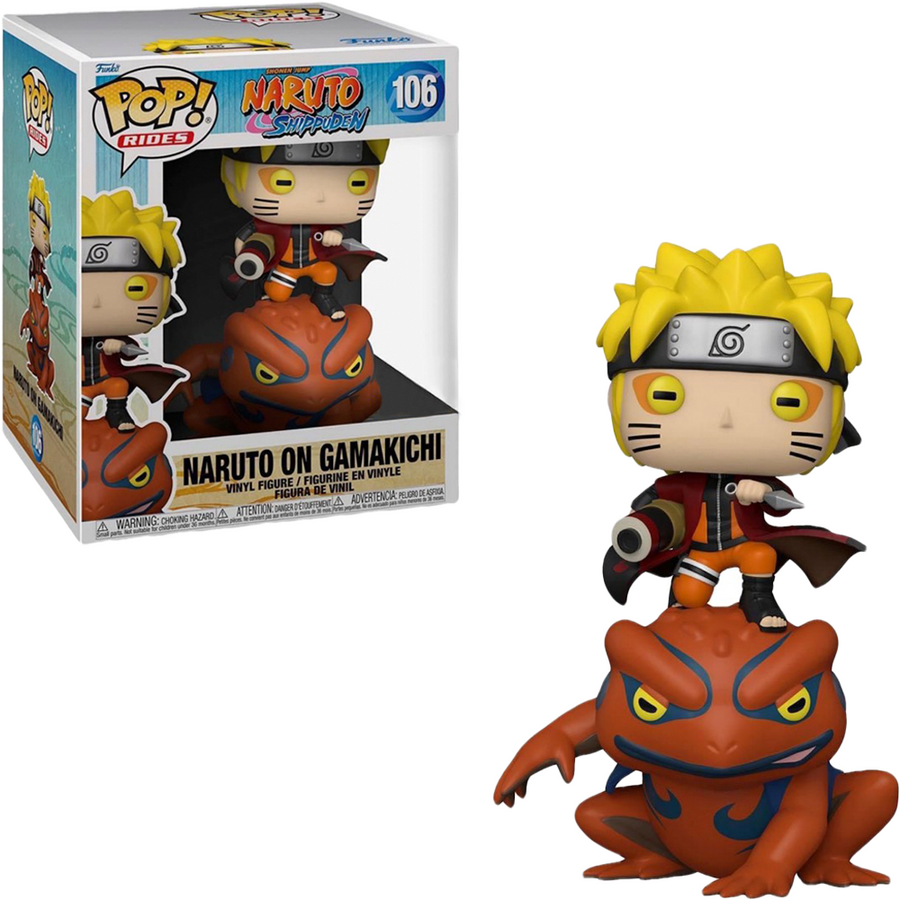 FUNKO POP RIDES NARUTO SHIPPUDEN EXCLUSIVE - NARUTO ON GAMAKICHI 106 BRINDE