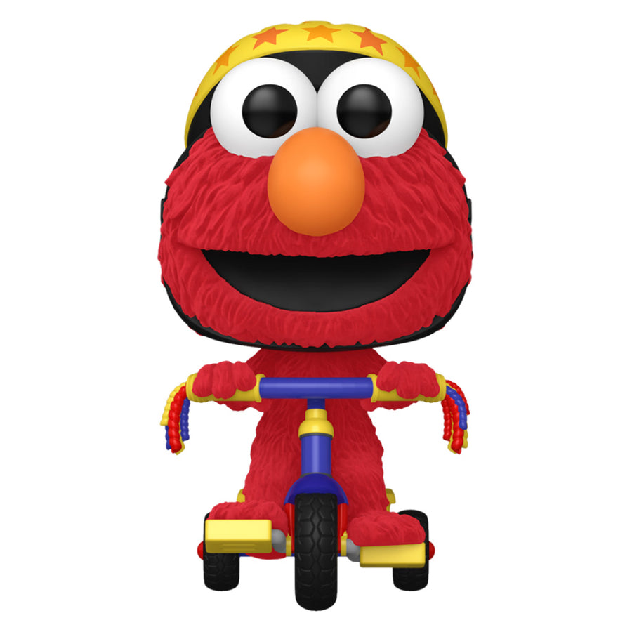 FUNKO POP RIDES EXCLUSIVO DE BARRIO SÉSAMO - ELMO EN TRIKE 309 (FLOCKED)