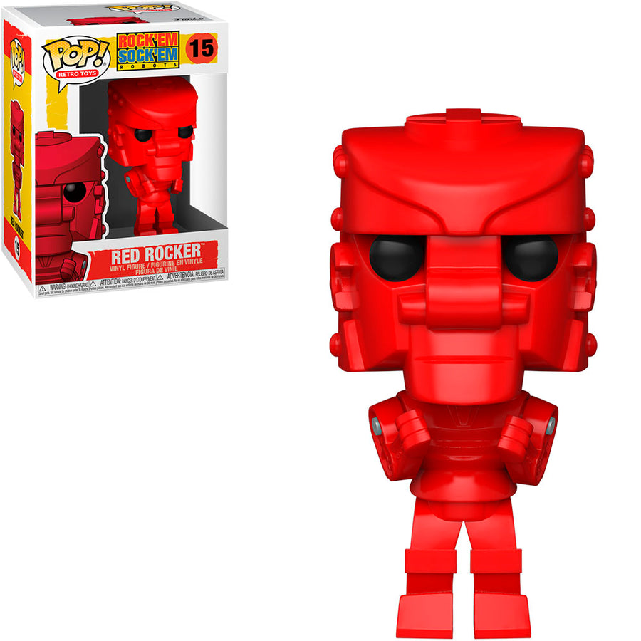 FUNKO POP ROCK'EM SOCK'EM ROBOTS - RED ROCKER 15 BRINDE