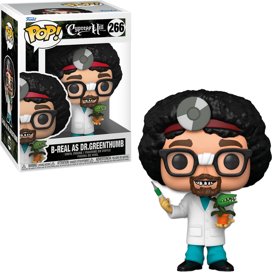FUNKO POP ROCKS CYPRESS HILL - B-REAL AS DR.GREENTHUMB 266 BRINDE