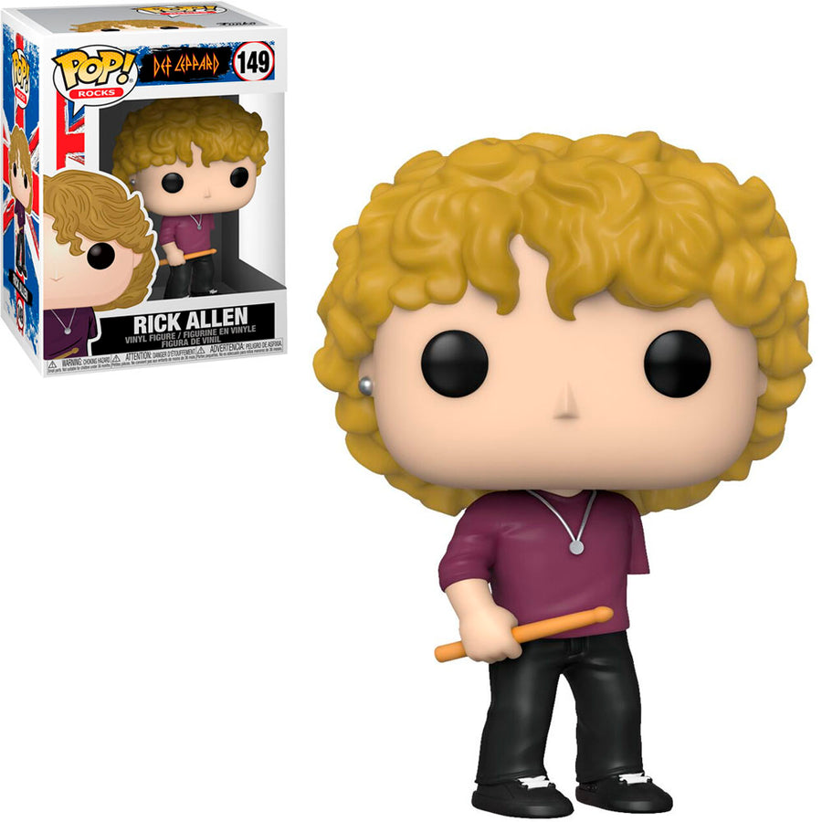 FUNKO POP ROCKS DEF LEPPARD - RICK ALLEN 149 BRINDE
