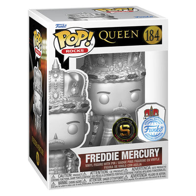 FUNKO POP ROCKS QUEEN EXCLUSIVE - FREDDIE MERCURY C/PIN 184