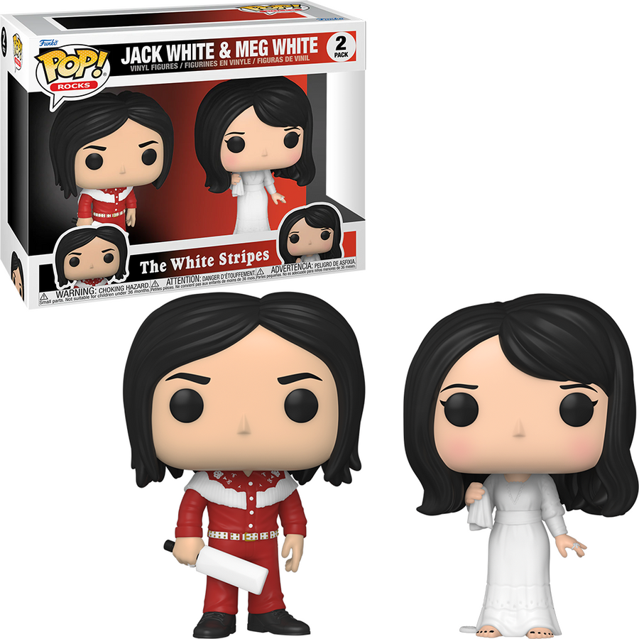 FUNKO POP ROCKS THE WHITE STRIPES - JACK WHITE & MEG WHITE (2 PACK) BRINDE