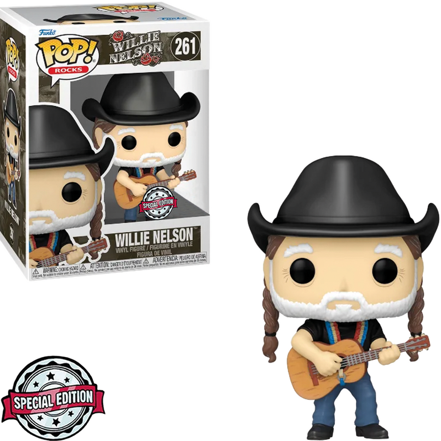 FUNKO POP ROCKS WILLIE NELSON EXCLUSIVE - WILLIE NELSON 261 BRINDE