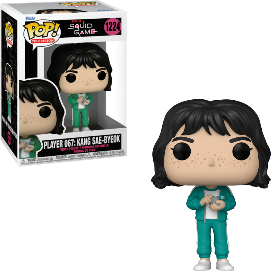 FUNKO POP SQUID GAME - PLAYER 067: KANG SAE-BYEOK 1224 BRINDE
