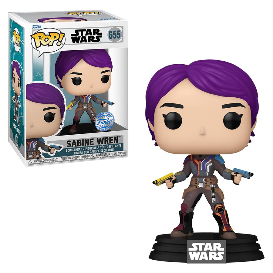 FUNKO POP STAR WARS: AHSOKA EXCLUSIVE - SABINE WREN 655 BRINDE