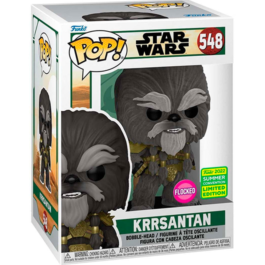 FUNKO POP STAR WARS BOBA FETT EXCLUSIVE - KRRSANTAN 548 (FLOCKED) (SDCC 2022)