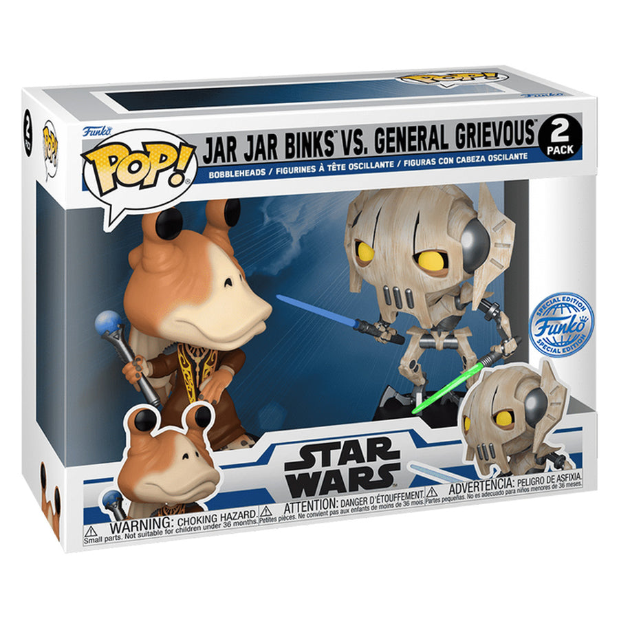 FUNKO POP STAR WARS: CLONE WARS EXCLUSIVE - JAR JAR BINKS. GENERAL GRIEVOUS 2-PACK (76862)