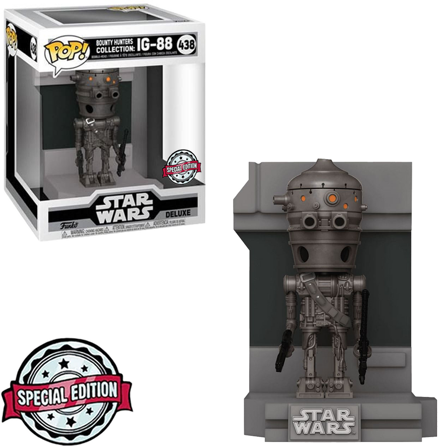 FUNKO POP STAR WARS DELUXE - BOUNTY HUNTERS COLLECTION: IG-88 438 BRINDE