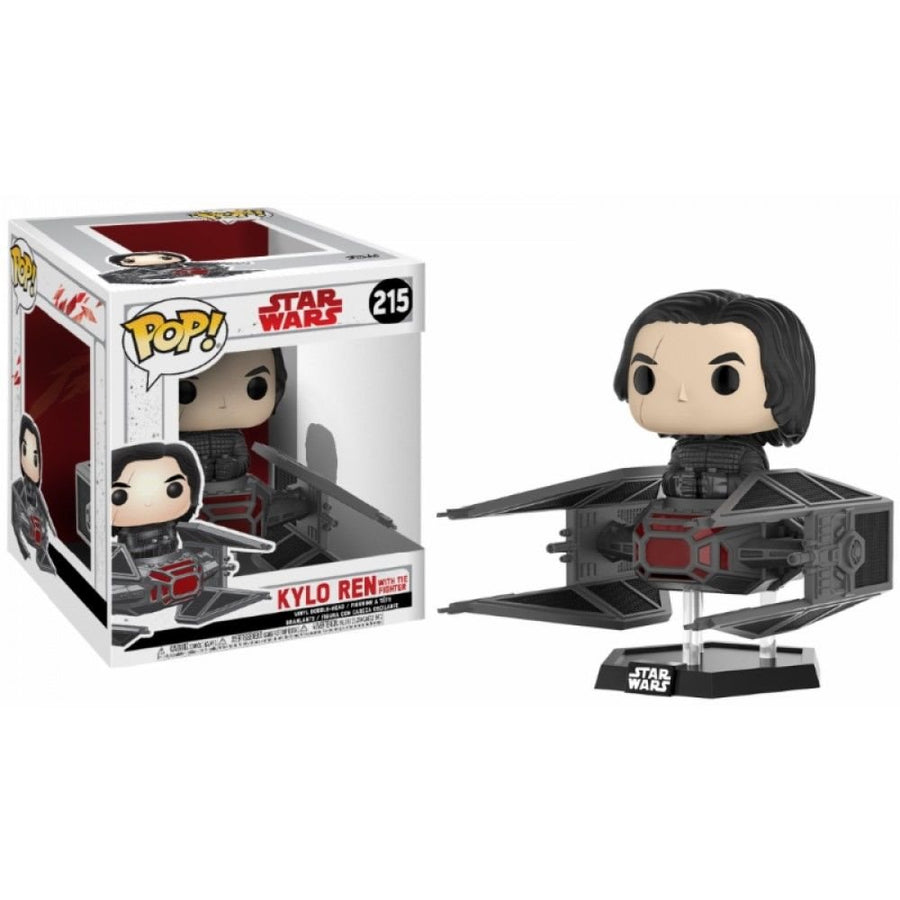 FUNKO POP STAR WARS DELUXE KYLO REN TIE FIGHTER 215 BRINDE