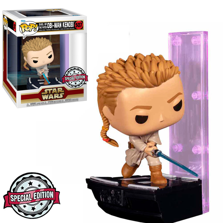 FUNKO POP STAR WARS DUEL OF THE FATES EXCLUSIVE - OBI-WAN KENOBI 507 (DELUXE)