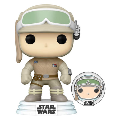 FUNKO POP STAR WARS EXCLUSIVE + BROCHE - LUKE SKYWALKER (HOTH) 34