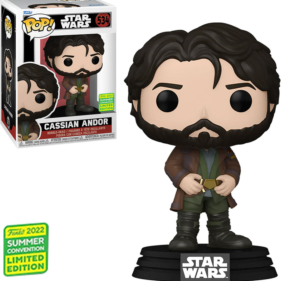 FUNKO POP STAR WARS EXCLUSIVE - CASSIAN ANDOR 534 (SDCC 2022) BRINDE
