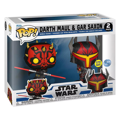 FUNKO POP STAR WARS EXCLUSIVE - DARH MAUL & GAR SAXON 2-PACK (40869)