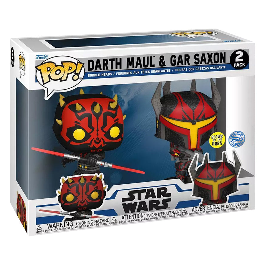 FUNKO POP STAR WARS EXCLUSIVE - DARH MAUL & GAR SAXON 2-PACK (40869)