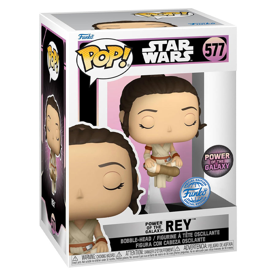 FUNKO POP STAR WARS EXCLUSIVE - POWER OF THE GALAXY: REY 577