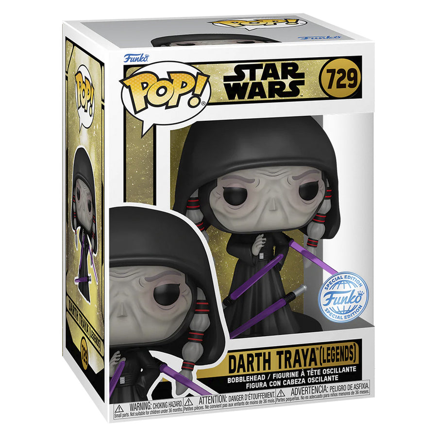 FUNKO POP STAR WARS GAMING GREATS EXCLUSIVE - DARTH TRAYA (LEGENDS) 729