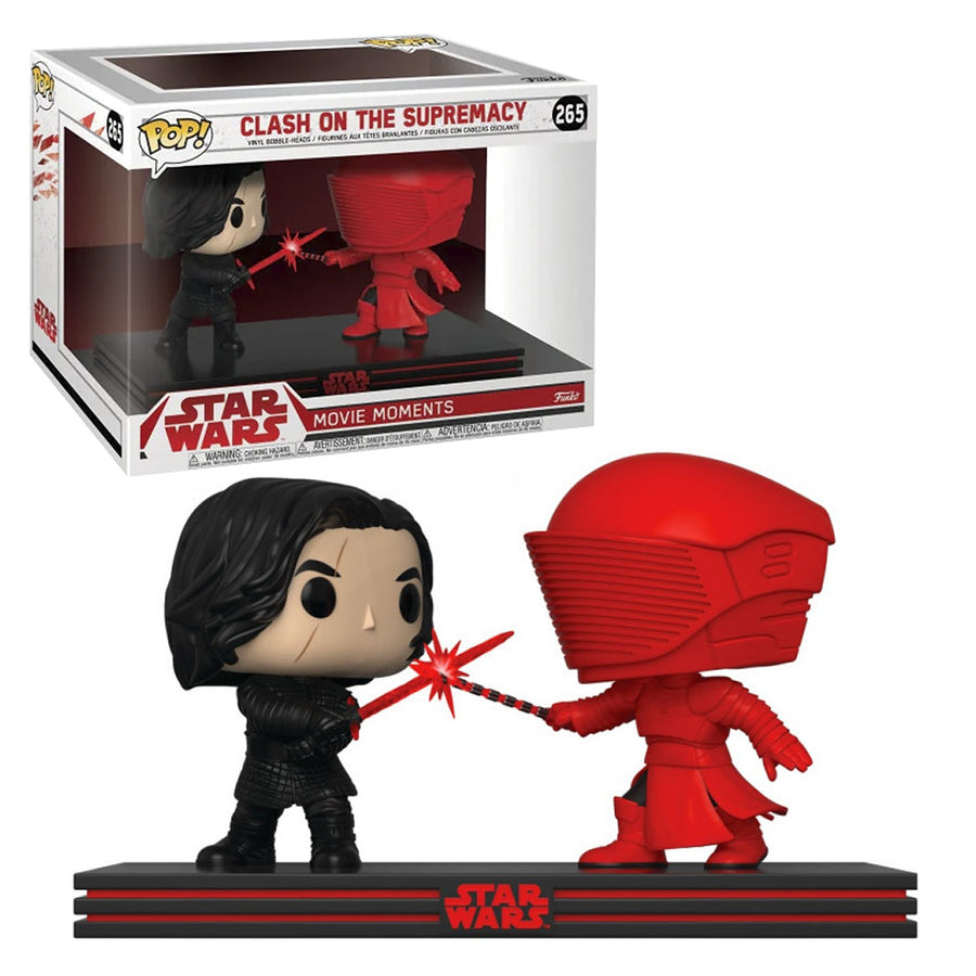 FUNKO POP STAR WARS - MOMENTS THE LAST JEDI KYLO REN & PRAETORIAN 2PACK BRINDE