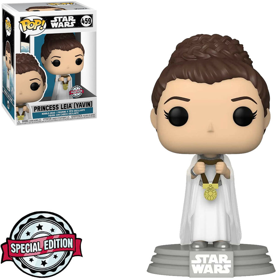FUNKO POP STAR WARS EXCLUSIVE - PRINCESS LEIA (YAVIN) 459 BRINDE